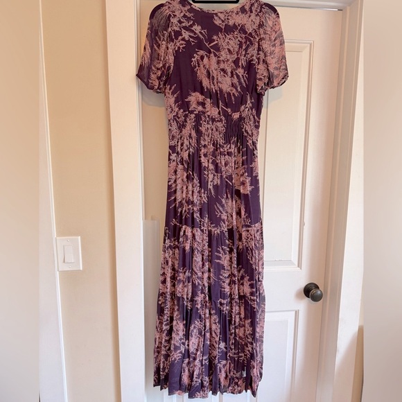 Anthropologie Somerset Maxi Dress Purple Floral, Small - Picture 12 of 16